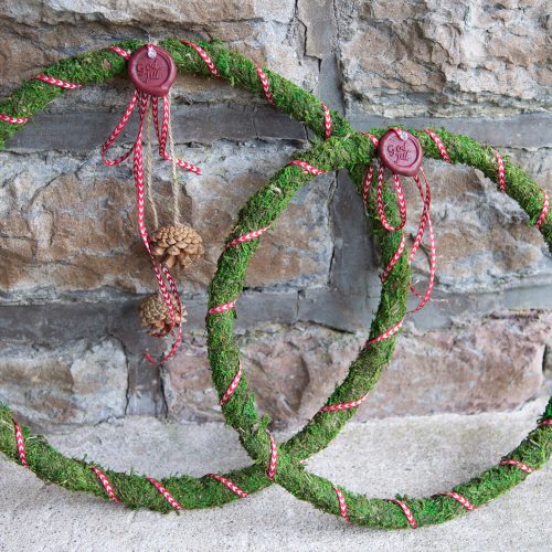 Mosskrans tunn Ø36/30 cm.