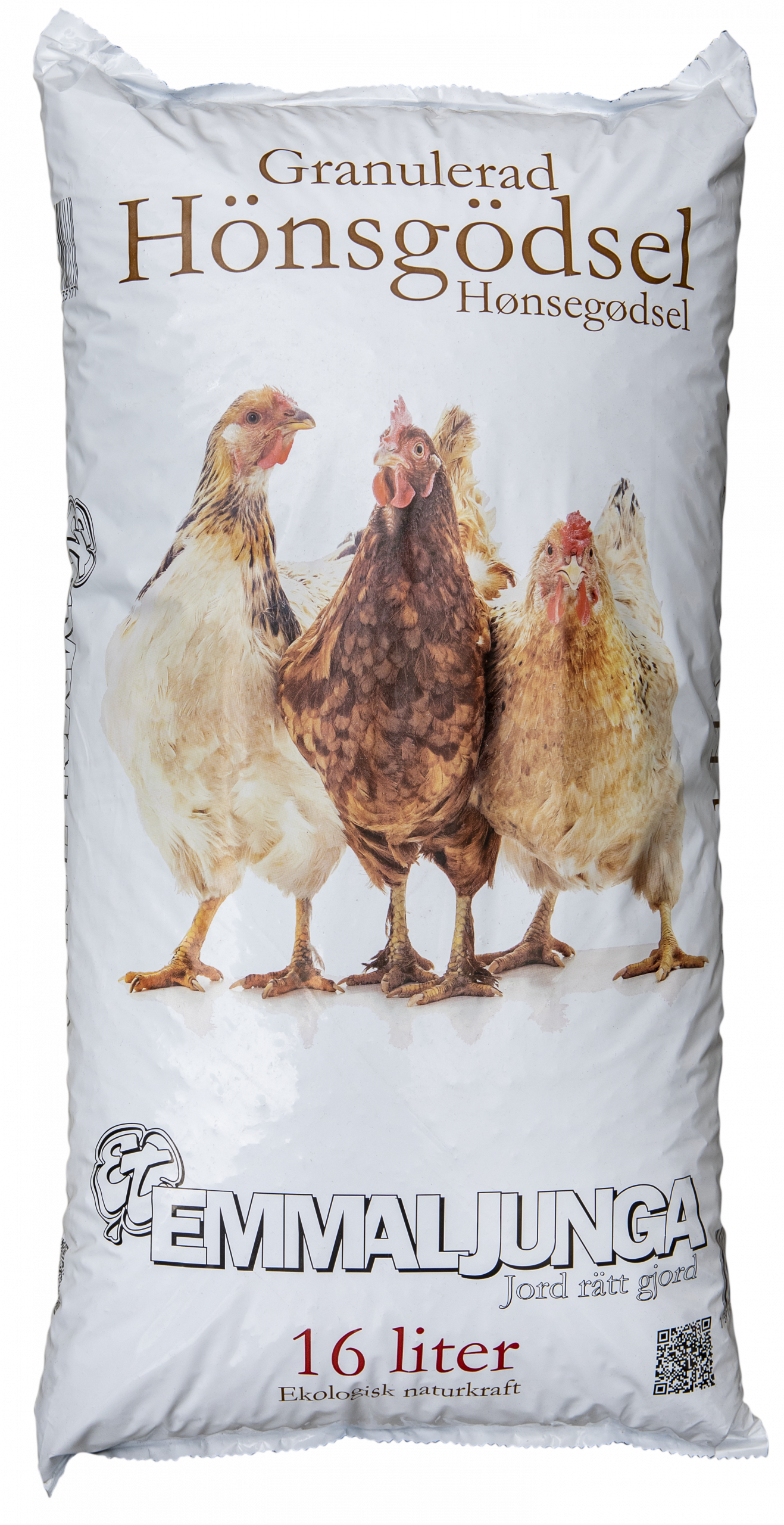 Granulerad Hönsgödsel 16 liter artnr Helpall 4216 Halvpall 4217